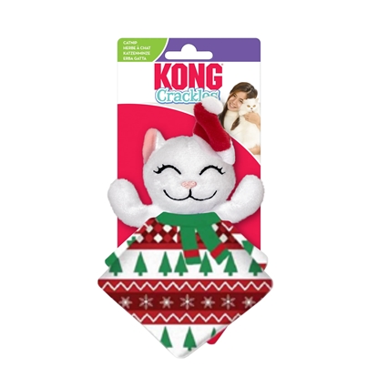 Picture of KONG Holiday Crackles Santa Kitty Toy